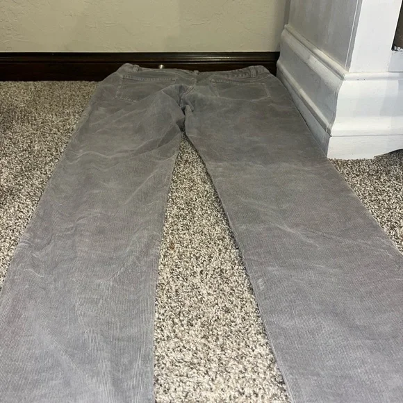 J Jill Womens Corduroy Jeans Gray slim leg stretch size 14 - Picture 9 of 10
